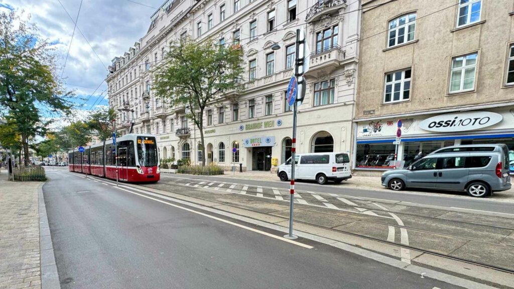 WienerLinien tram tijdens studiereis